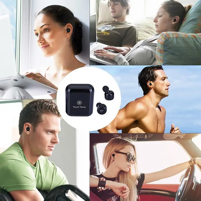 Bluetooth наушники TWS с сенсорным управлением мини стерео Спортивные Беспроводные