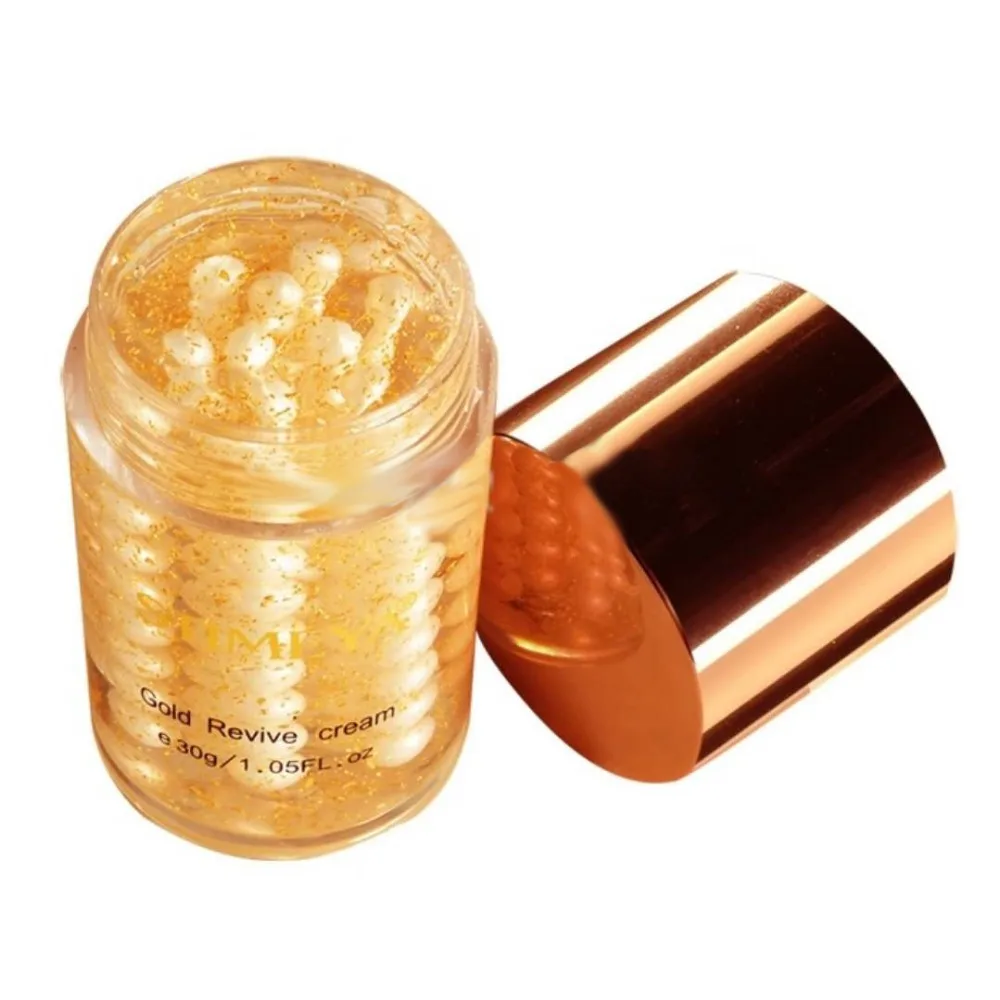 

Face cream 24K gold pure pearl Skin Care whitening moisturizing Anti aging Wrinkle serum crema antiarrugas acido hialuronico 30g