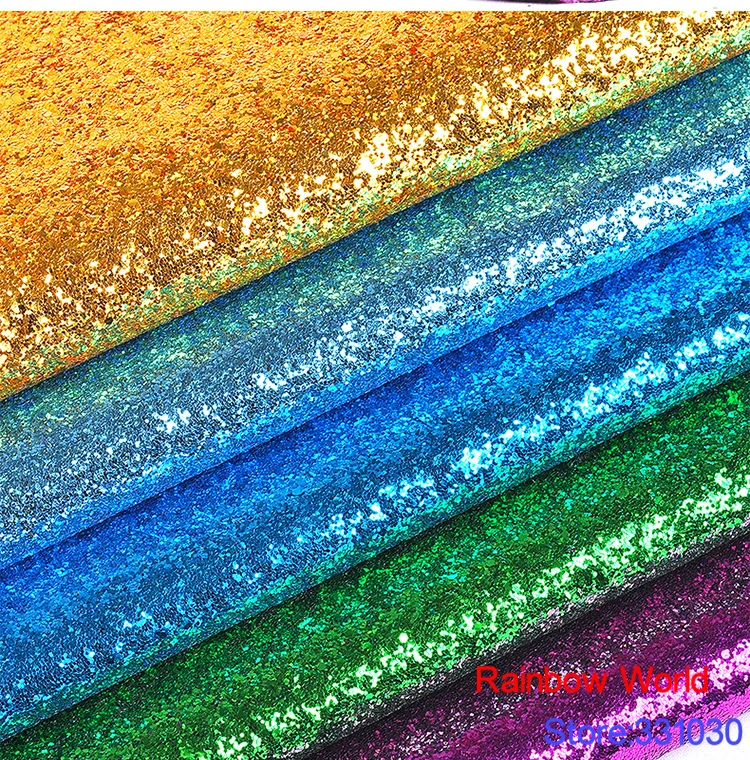 

100*138cm 23colors High Quality Shiny Vinilic Sequins PU Leather fabric for DIY wedding decotate shoes bags Garment material