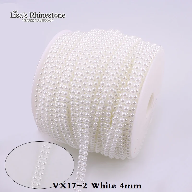 

Полукруглые пластиковые жемчужные бусины для гирлянды 2 цвета