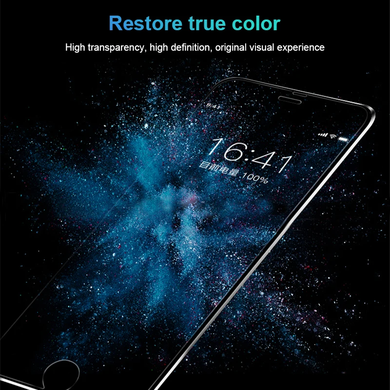 RZP 6D защита экрана с изогнутыми краями для iPhone 7 Plus закаленное стекло Apple 8 металл +
