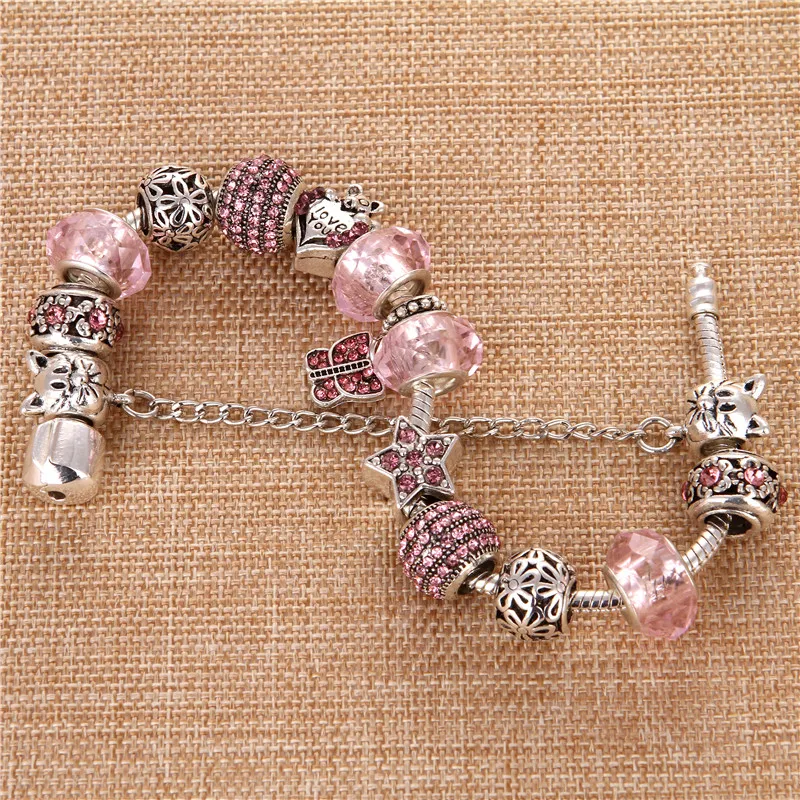 Новинка 2019 подвеска-бабочка с розовым кристаллом/искусственное дерево милые