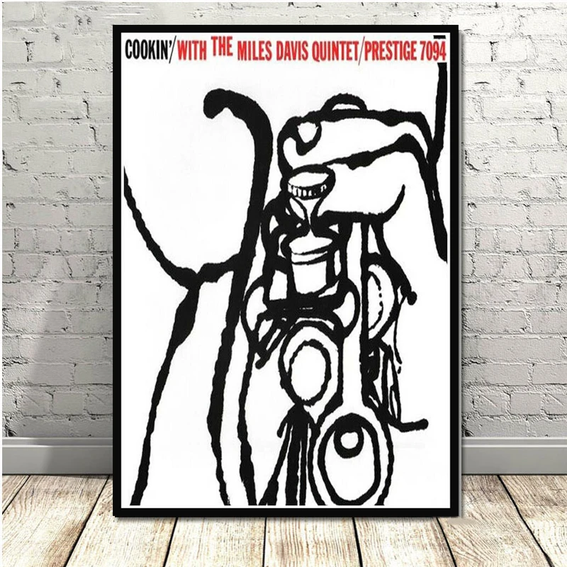 0002 Miles Davis плакат вид синий Джаз Музыкальный альбом художественный постер Картина Настенная картина домашний декор плакаты и принты - Цвет: 0002