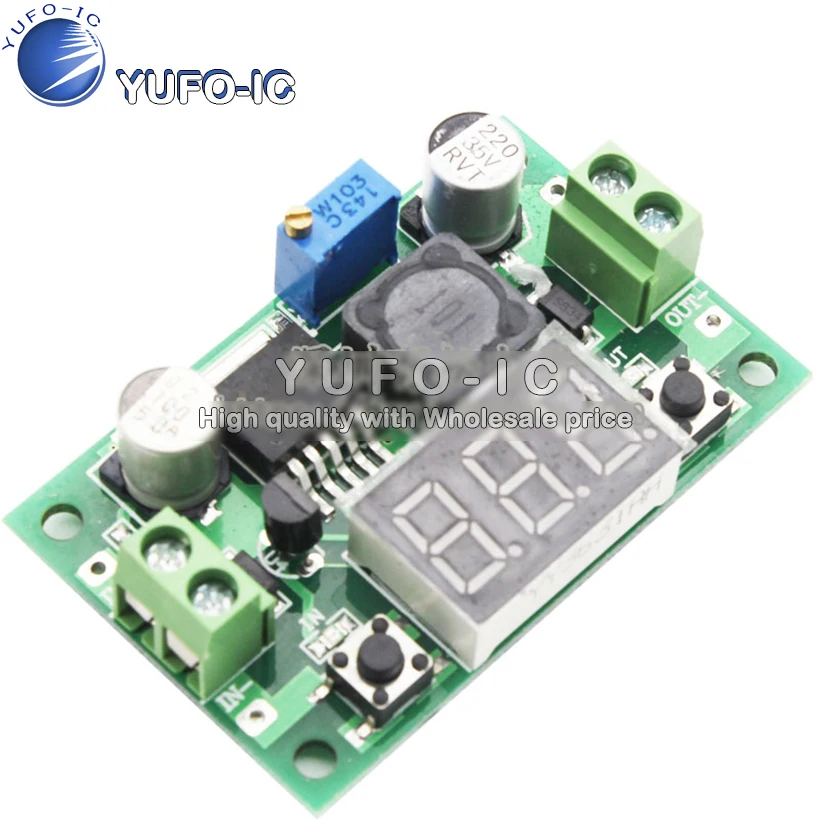 YS 01 продвижение LM2596 DC Регулируемый понижающий модуль с дисплеем