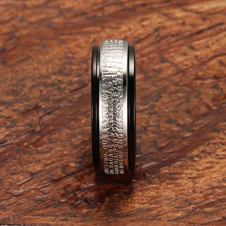 Магнитное гематитовое кольцо здоровья WelMag модное для свадьбы из нержавеющей