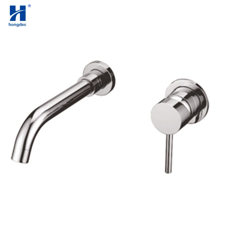 Hongdec ванная раковина настенное крепление латунный матовый никелевый кран для