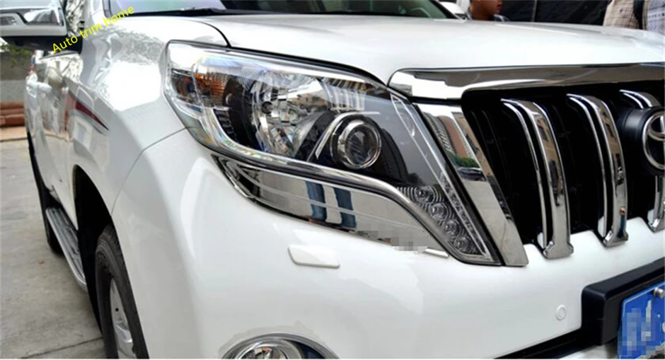 Lapetus передние фары для лица лампы век Крышка бровей Накладка Toyota Land Cruiser Prado FJ150 2014