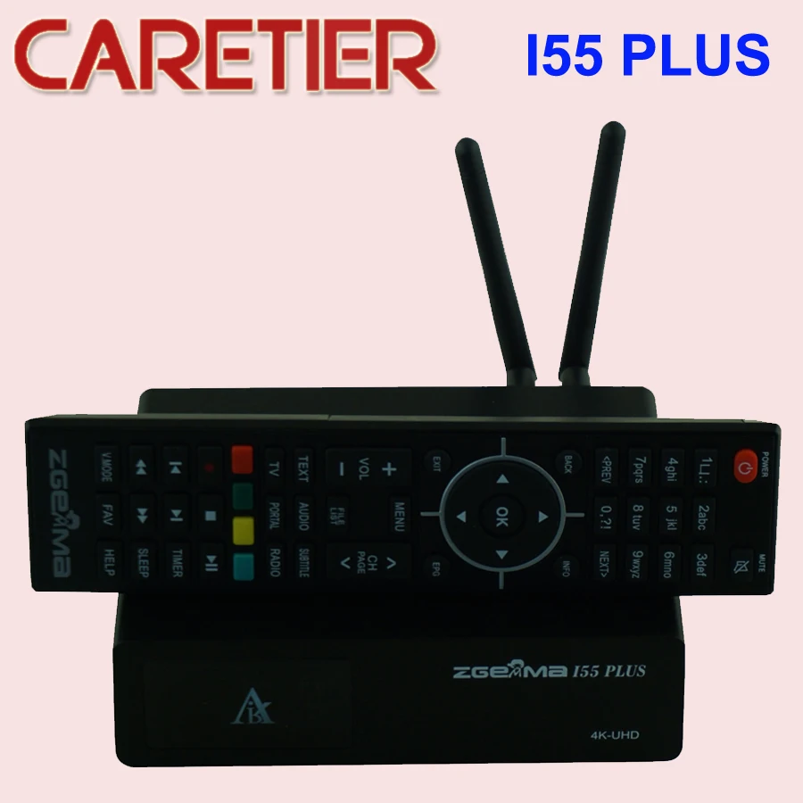 Zgemma i55 plus 4K iptv tv box с 300HMz встроенный ptv stalker Linux операционная система ARM процессор с 1500 МГц четырехъядерным процессором 1 шт