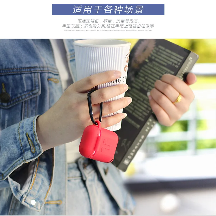 Anti-fall dust strap hook Bluetooth headset cover for Apple Headset Airpods | Электроника
