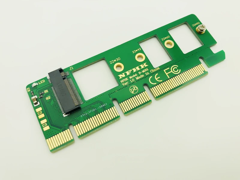 5 шт. NGFF M.2 NVME AHCI SSD для PCI E Express 3 0x4x16 адаптер Riser Card M Соединитель в форме ключа XP941 SM951
