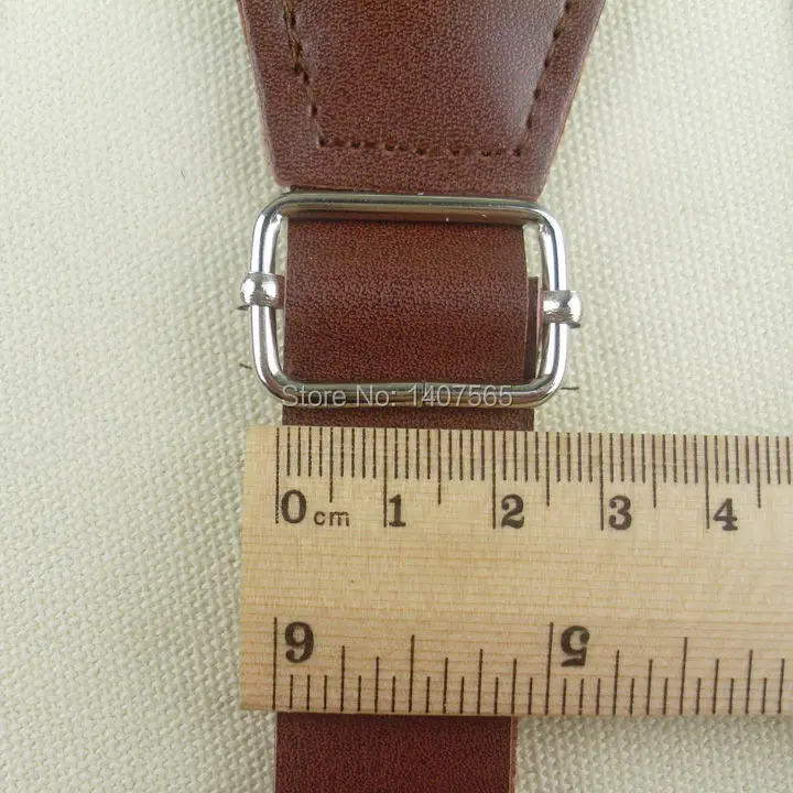 Подтяжки из искусственной кожи для мужчин и женщин Ширина 25 мм 120 см|leather suspenders for