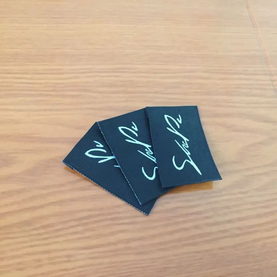 Бесплатная отправка индивидуальные тканые этикетки для любого бренда и