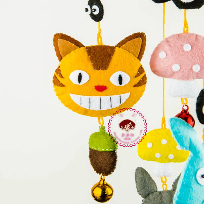 Маленькие животные настенная фетровая аппликация комплект орнаментов нетканый