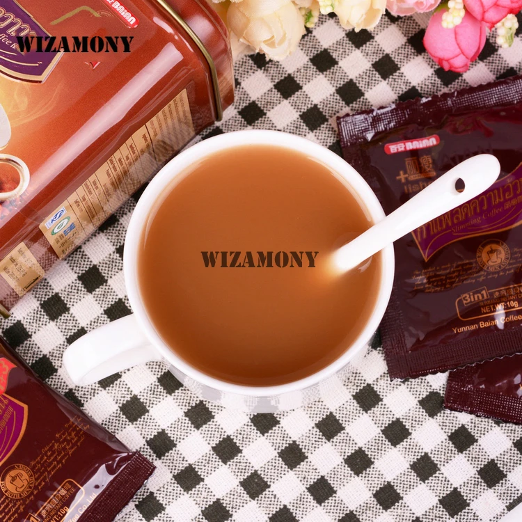 

1 Can Promotion! WIZAMONY SLIMMING COFFEE LISHOU Cup Thailand Authentic Ceramic Spoon tea