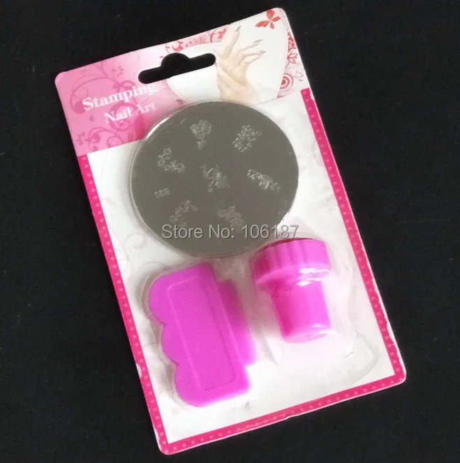 Набор для стемпинга ногтей разные пластины штампы скребки DIY Изображение шаблоны