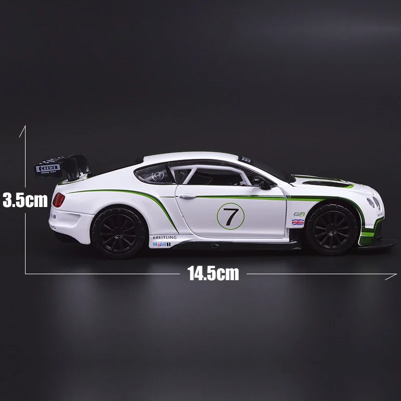 1:32 литая под давлением Модель автомобиля игрушки для Bentley GT с функцией обратной