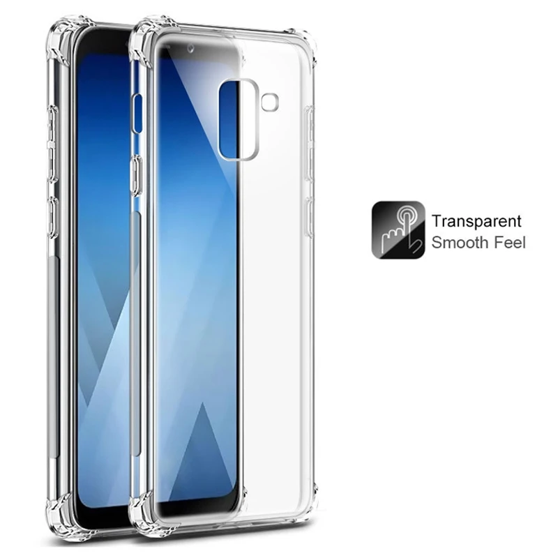 Прозрачный для samsung A6 2018 чехол Сельма Мягкие TPU A8 защиты телефона Galaxy a6 плюс |