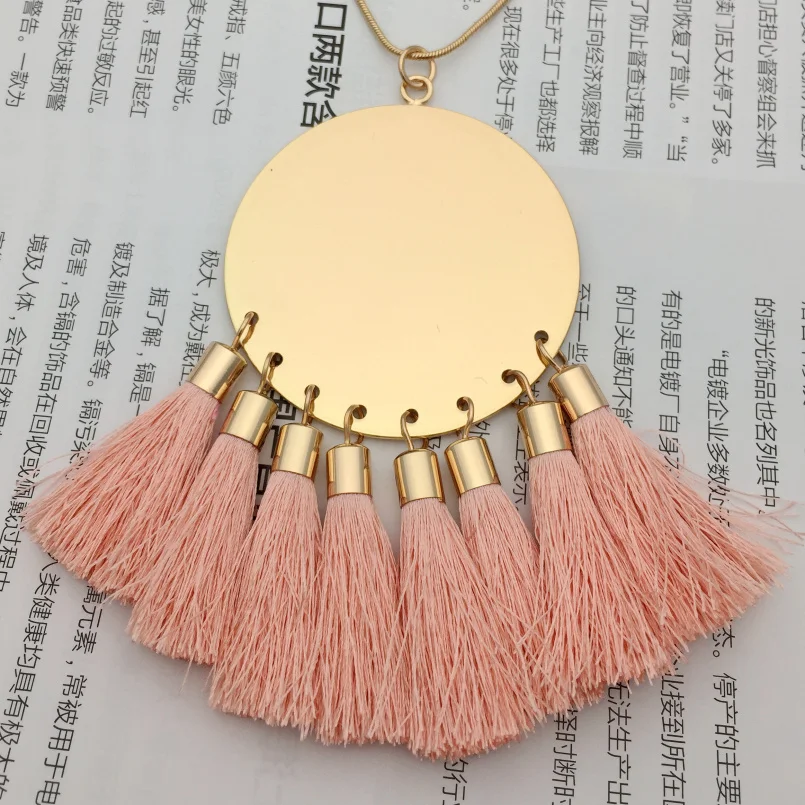 Богемные ювелирные изделия MANILAI длинная медная цепь золотистый цвет