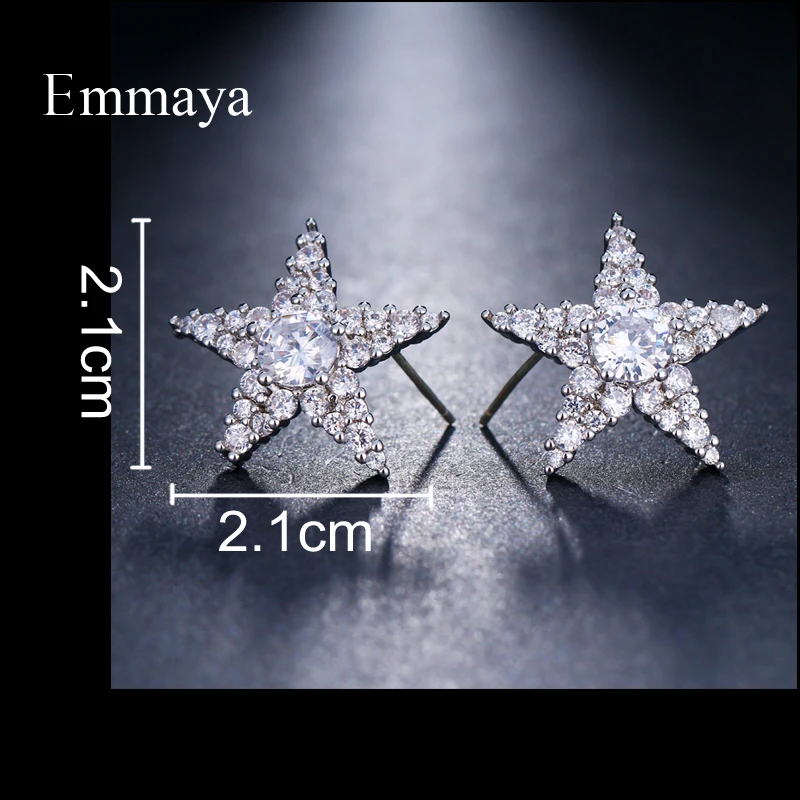 Женские классические серьги гвоздики Emmaya элегантные уникального дизайна с