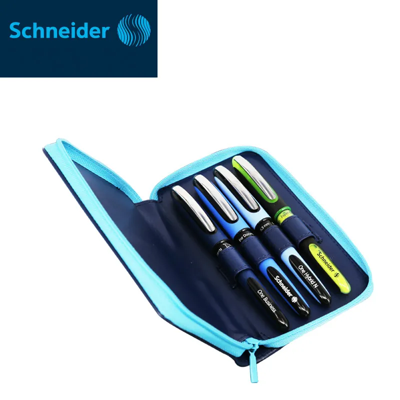 4 шт./компл. Германия гелевая ручка Schneider для подписи маркер 0 6 мм/0 3 5 мм/1 мм кожаный