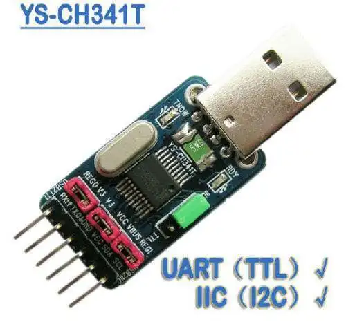 2в1 CH341T модуль USB К I2C IIC UART TTL главный адаптер конвертер STC ISP скачать + код образца |