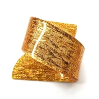 6pcs gold acrylic napkin rings beauty special irregular plastic napkin holder for wedding hotel free shipping