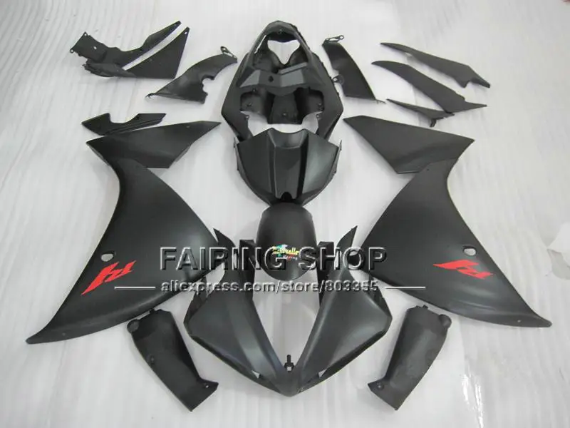Обтекатели для кузова мотоцикла YAMAHA YZFR1 100% 2009 2010 09 10 11 12 R1 черные YZF1000 + 7 подарков 2011