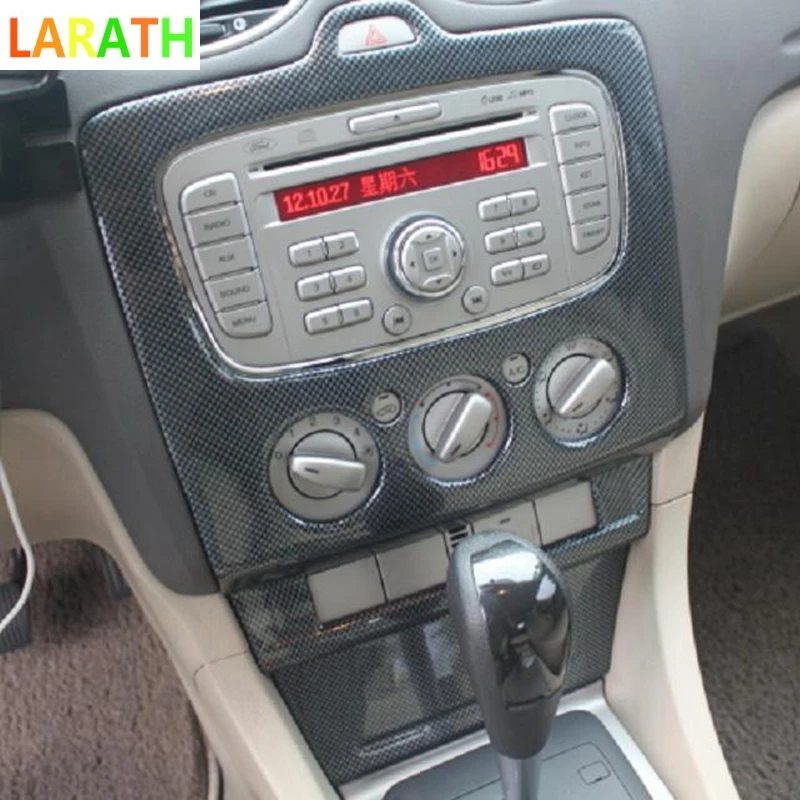 2 шт. панель управления из углеродного волокна для Ford Focus 2009 2010 2011|Хромирование| |