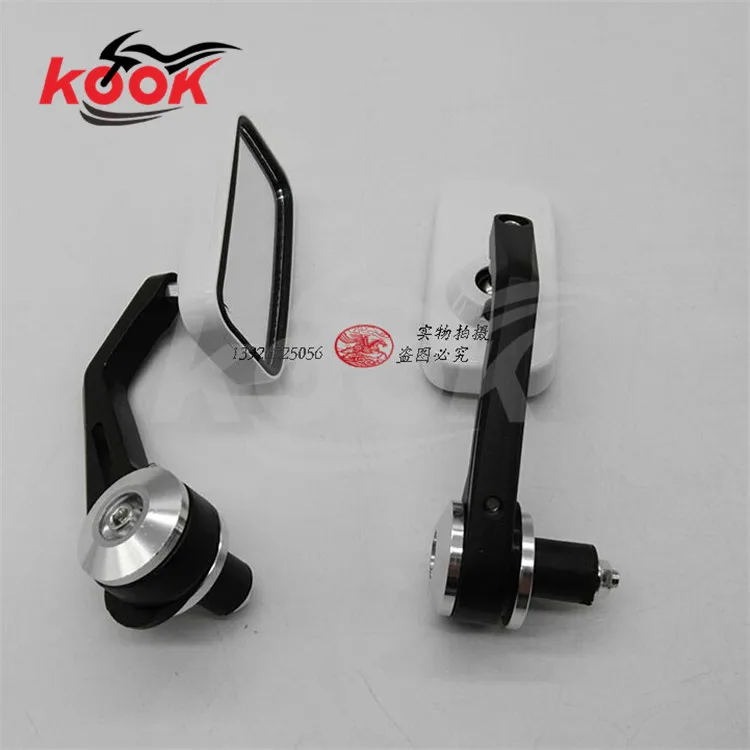 

4 Colors Available motorcycle side mirror unviersal motorcycle handlebar mirror black red gold pro moto bar end rearview mirror
