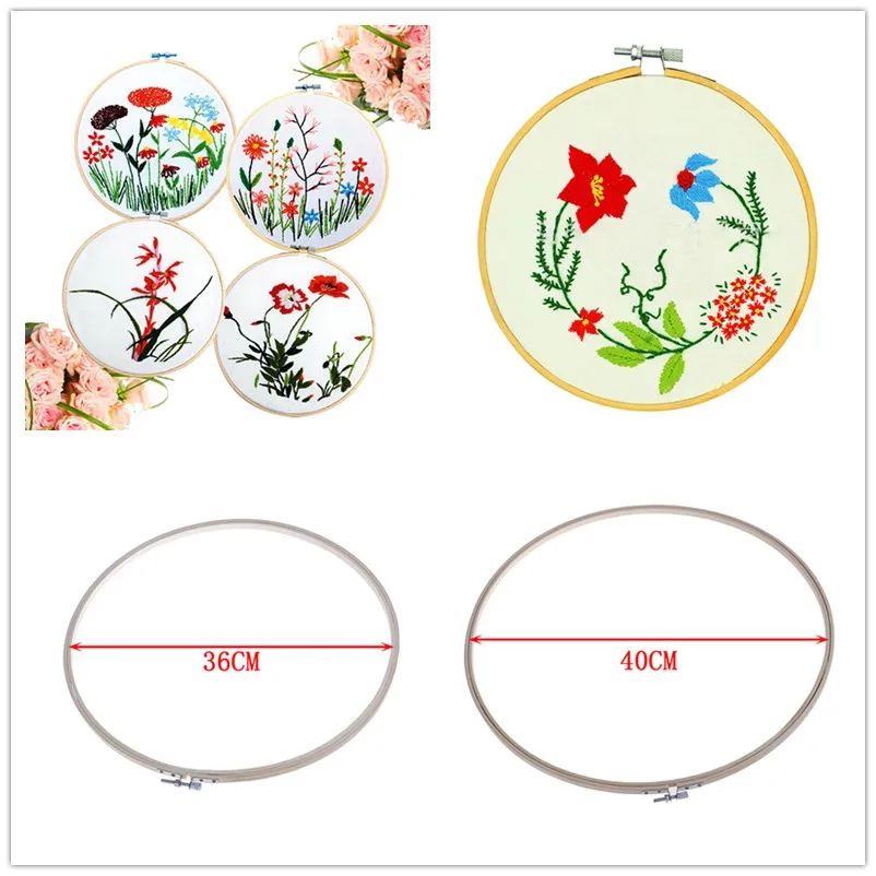 13 см/36 см/40 см и бамбуковым корпусом вышивка обруч кольцо DIY Needlecraft устройство для
