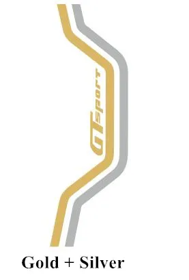 Gold-Silver Гоночный трек Графика Наклейка на капот автомобиля для KIA Stinger GT спорт наклейка s авто капот крышка двигателя Декор наклейки - Название цвета: Gold-Silver