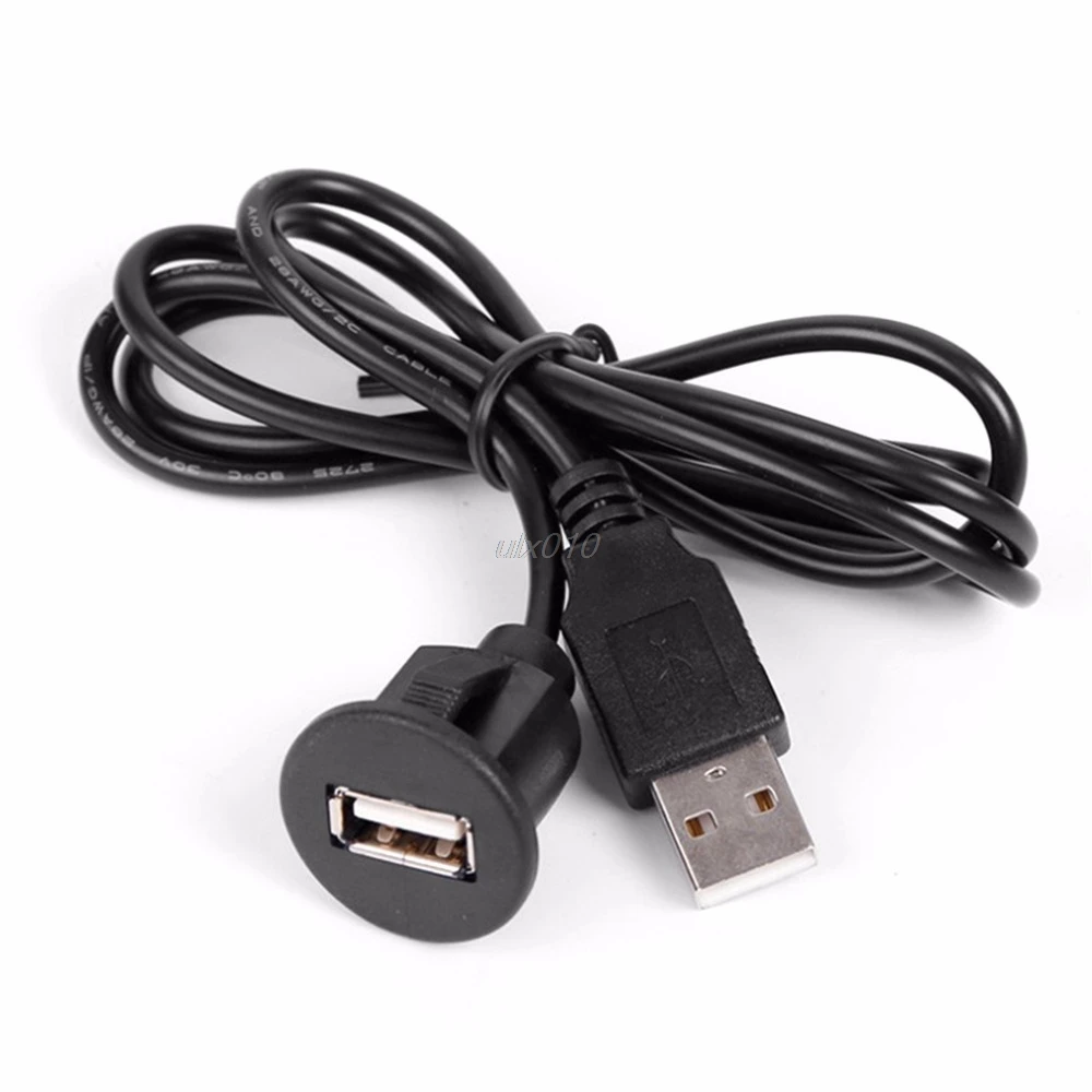 2 м PC Автомобильный кронштейн для приборной панели USB 0 штекер гнездо