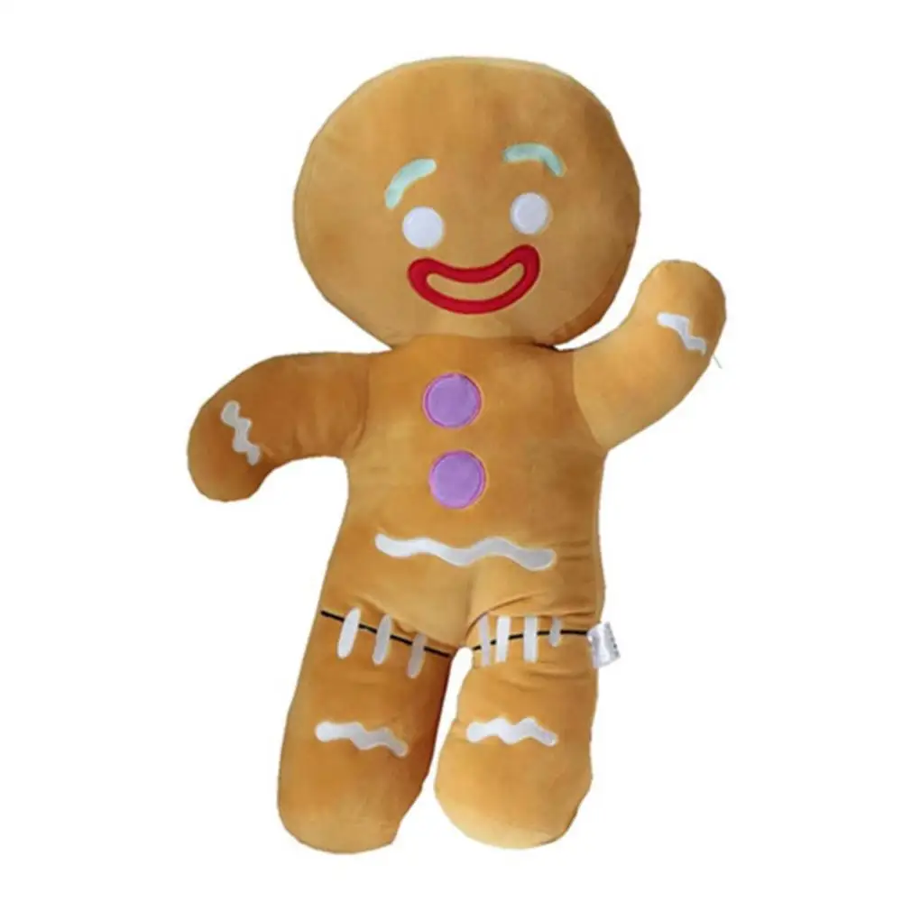 biscuit INS Пряничный Человек Плюшевый бисквит Шрек игрушки милый спальный подушка мягкая диван для куклы украшение дома - Цвет: biscuit