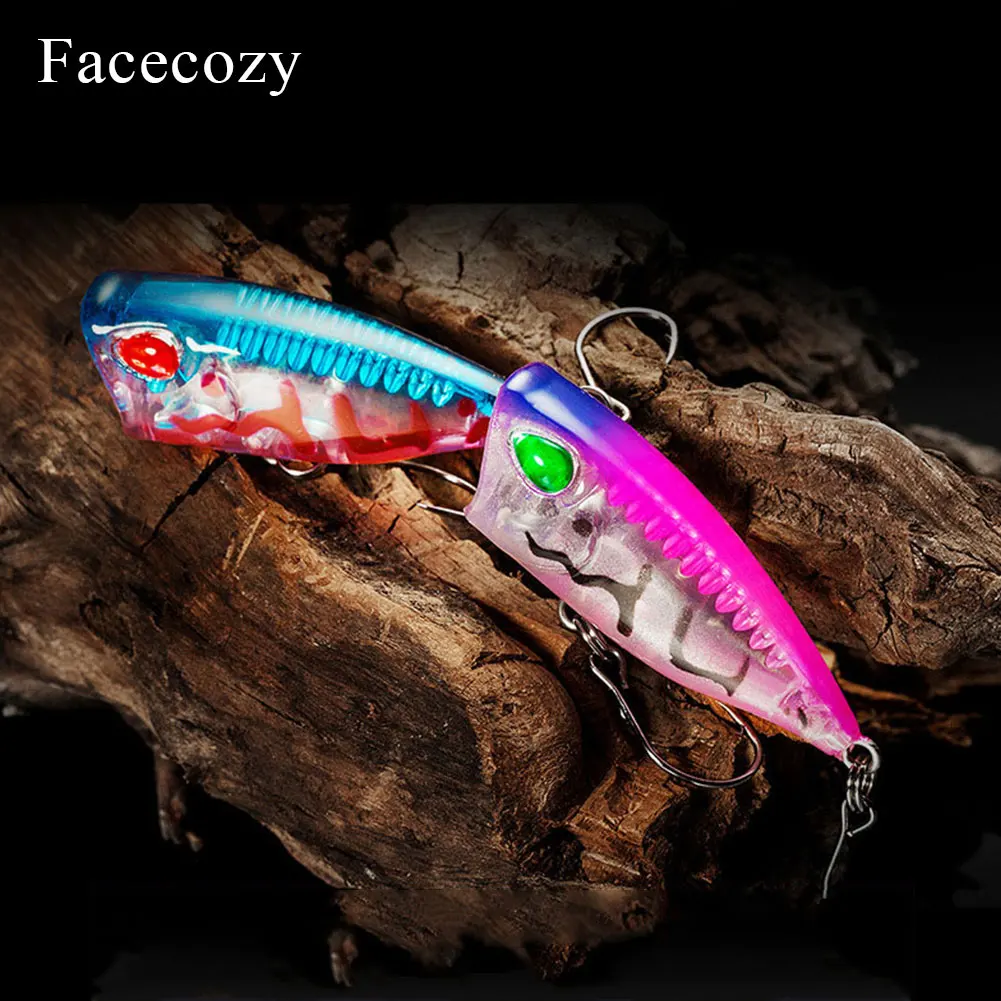 Facecozy 1 шт. один крючок мини высокая скорость отражения Поппер рыболовные приманки