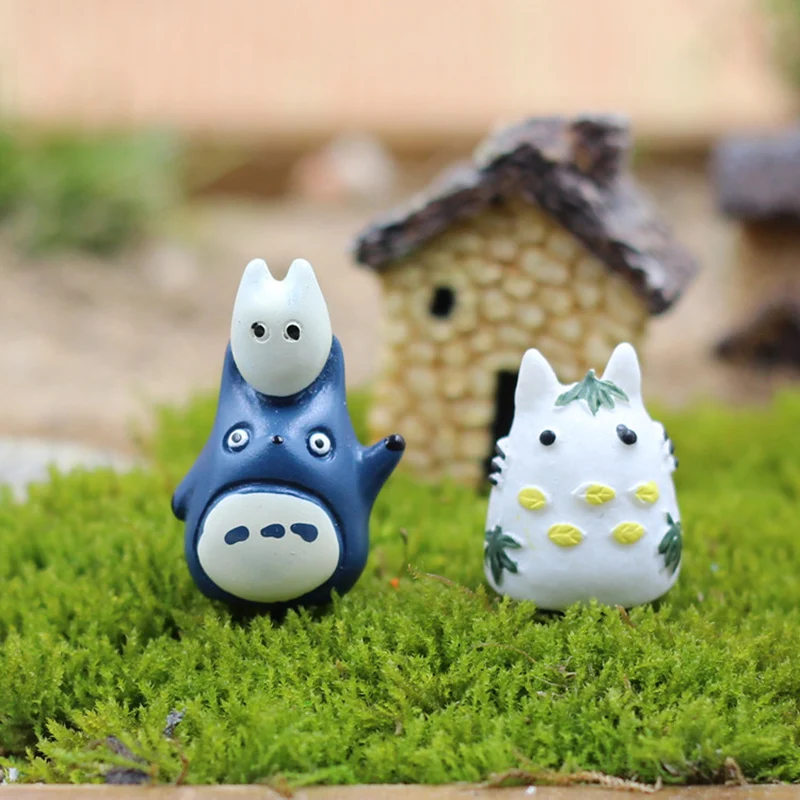 Moss micro landscape Aquarium fish tank landscaping Elf Tonari no Totoro Resin decoration Action Figure Model Toy OPP bag N667 | Игрушки и
