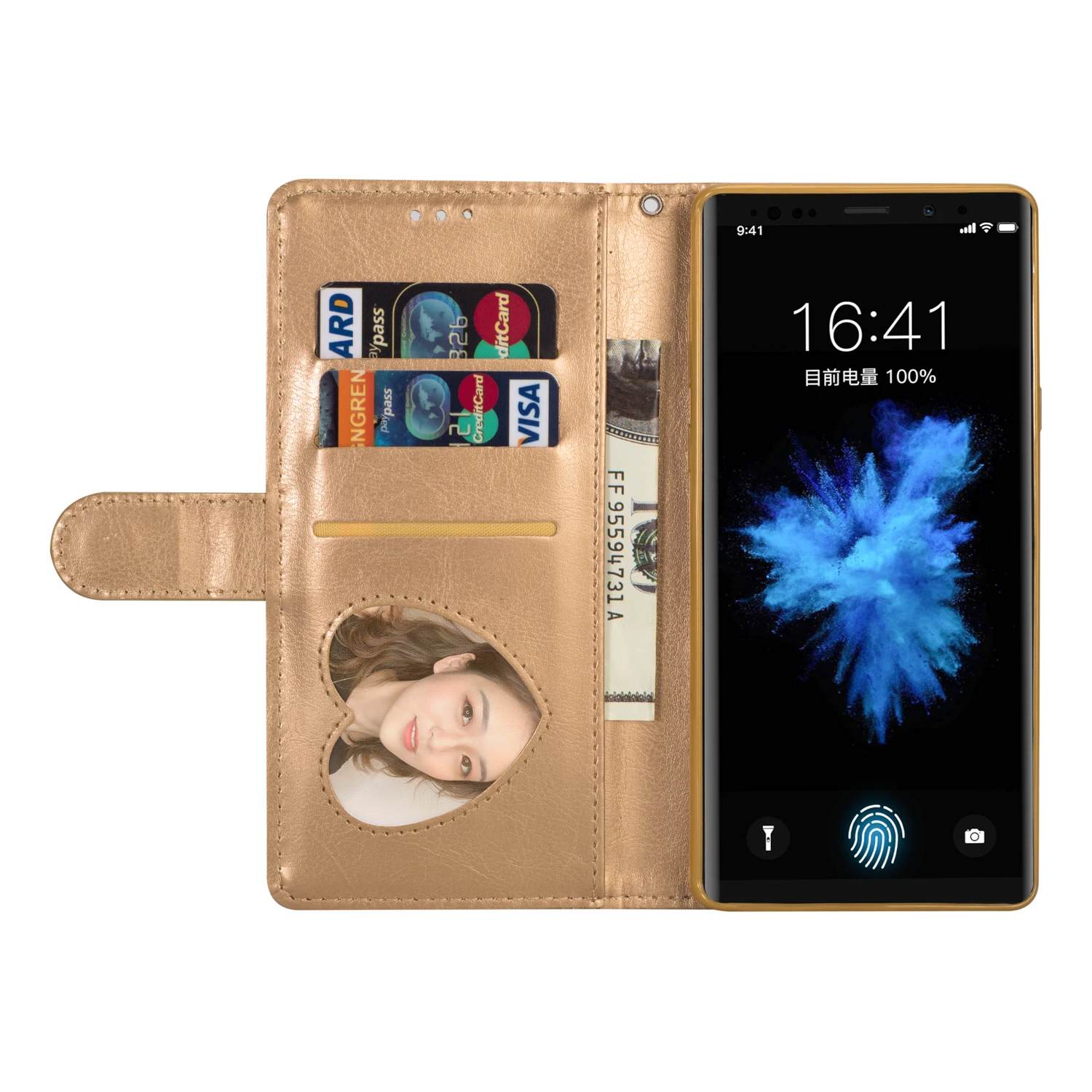 Кошелек на молнии из искусственной кожи чехол для Samsung Galaxy S6 S7 Edge S8 S9 Plus Note 8 9