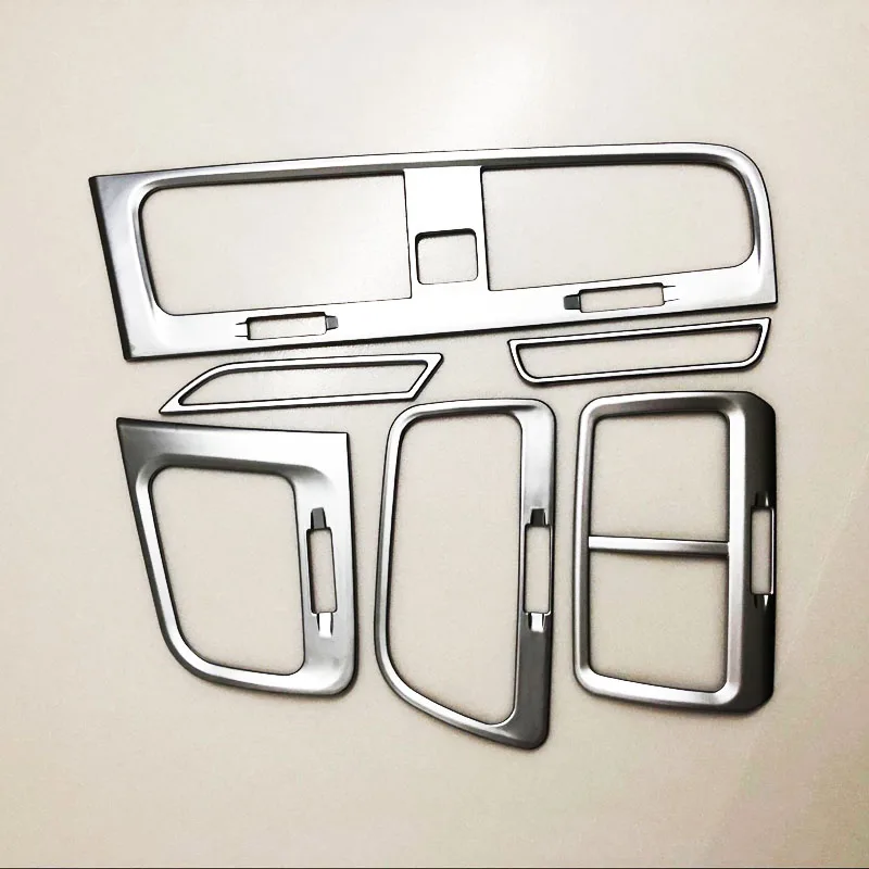 AC vent 6pcs TOMEFON для Volkswagen VW Golf 7 MK7 ABS хром вентиляционное отверстие выход оконный переключатель Co пилот коробка Celling ручка внутренняя отделка - Название цвета: AC vent 6pcs