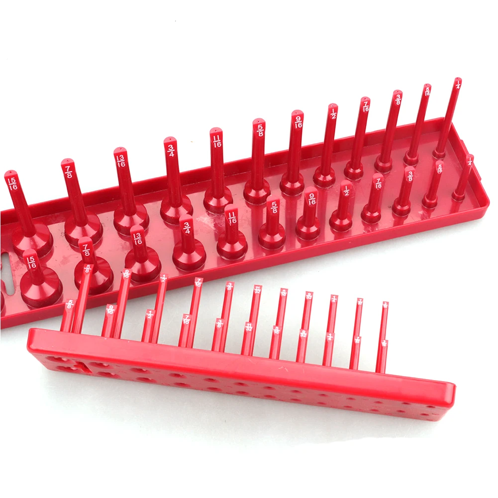 3 шт./компл. мастерской метрики SAE Пластик Главная Организатор 1/4 'Ɖ/8'' 1/2