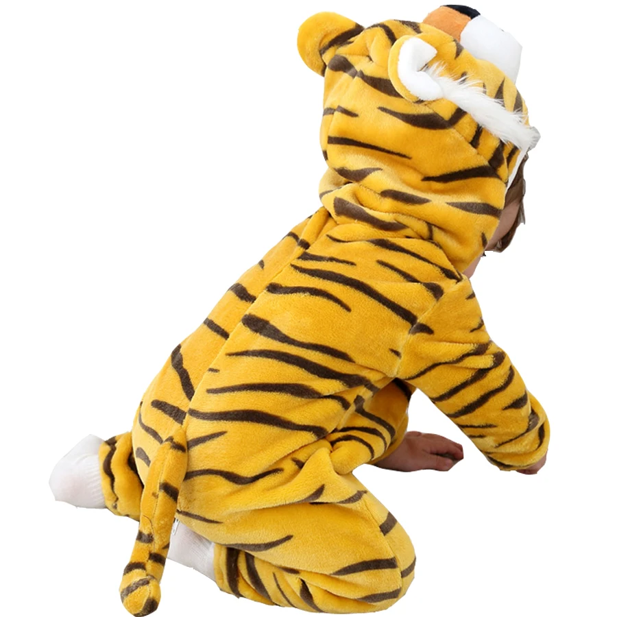 Детские комбинезоны с тигром для мальчиков одежда новорожденных на 1 день