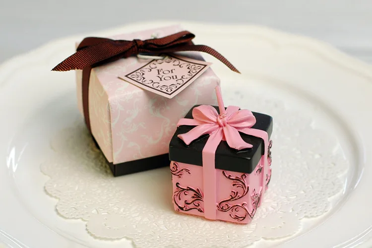 (Упаковка из 10 свечей) подарочная коробка в форме свечи детский душ Крещение