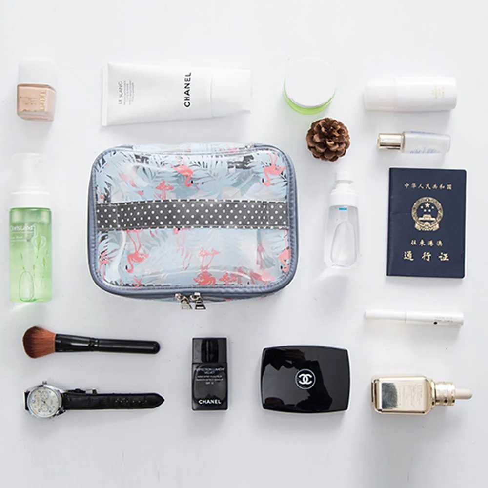 Водонепроницаемый из прозрачного ПВХ Ms косметички для путешествий ясно мыть