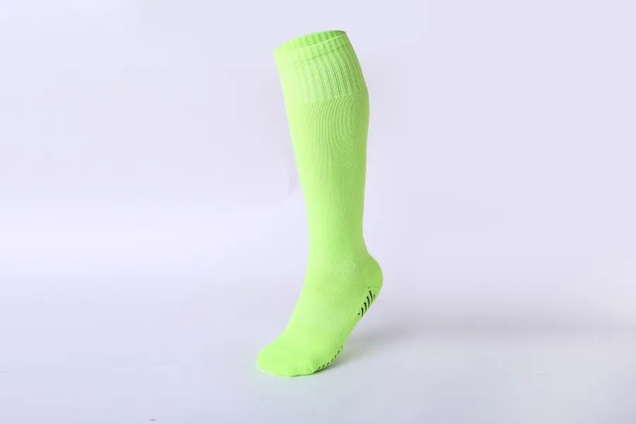Green Новые цветные детские спортивные футбольные носки гольфы Дышащие махровые футбольные носки для бега для детей, тренировочный носок для мальчиков - Цвет: Green