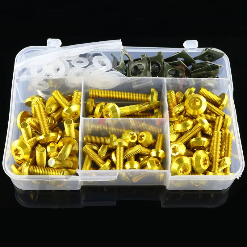 Алюминиевый кузов болт мотоцикла Винты комплект гайки аксессуары для BMW S1000R K1200GT