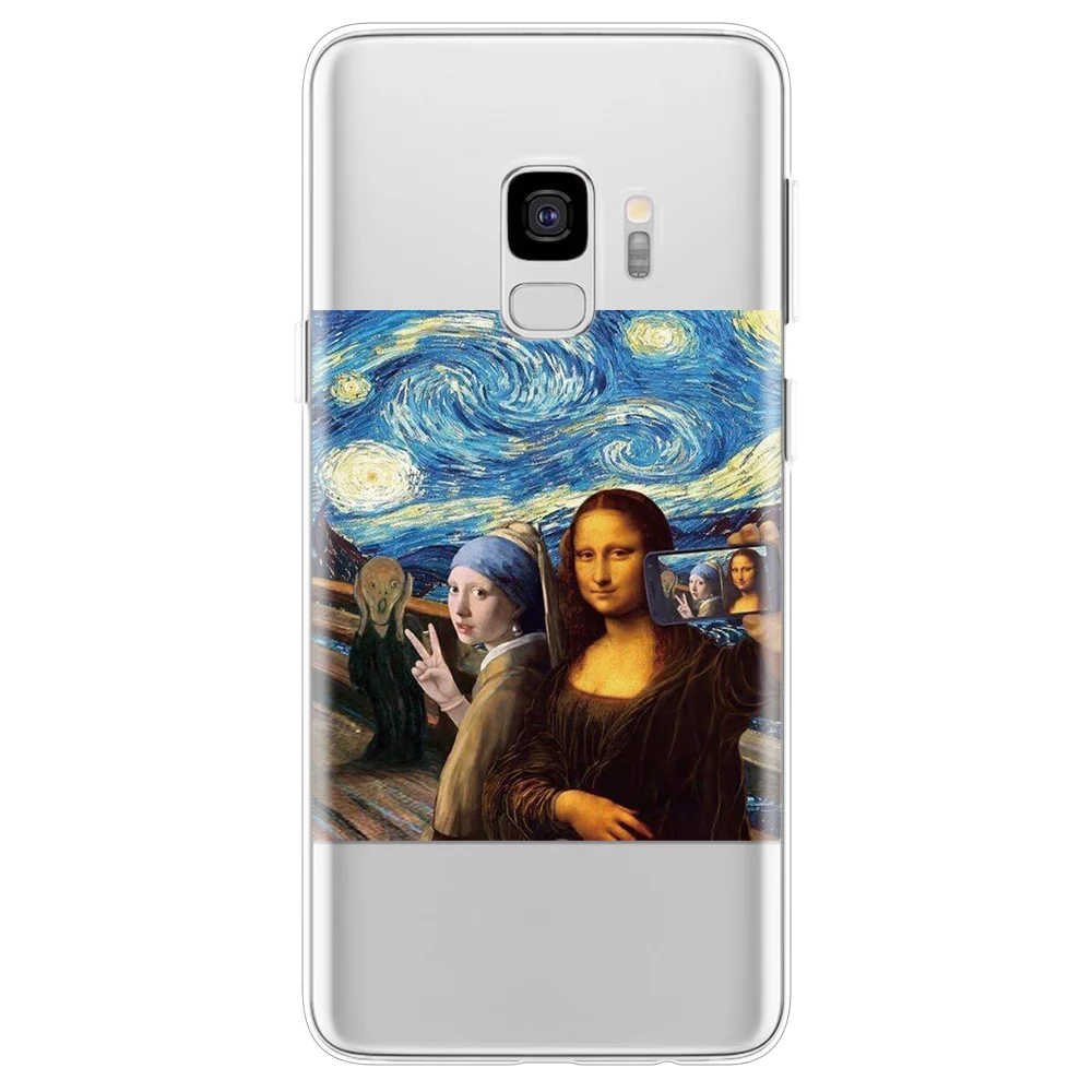 Отличная арт эстетичный Мона Лиза David чехол для samsung Galaxy A70 A60 A50 A40 A51 A71 A90 A80 S11 S10 S9 S8 плюс S11e чехлы из ТПУ