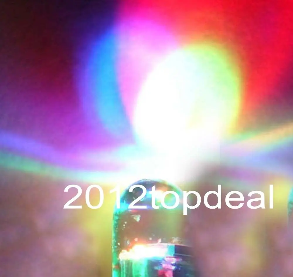 10-100 шт 3 мм/5 мм красный/зеленый/синий/RGB 3 в 5 в 12 В DC круглый Предварительно проводной прозрачный СВЕТОДИОДНЫЙ