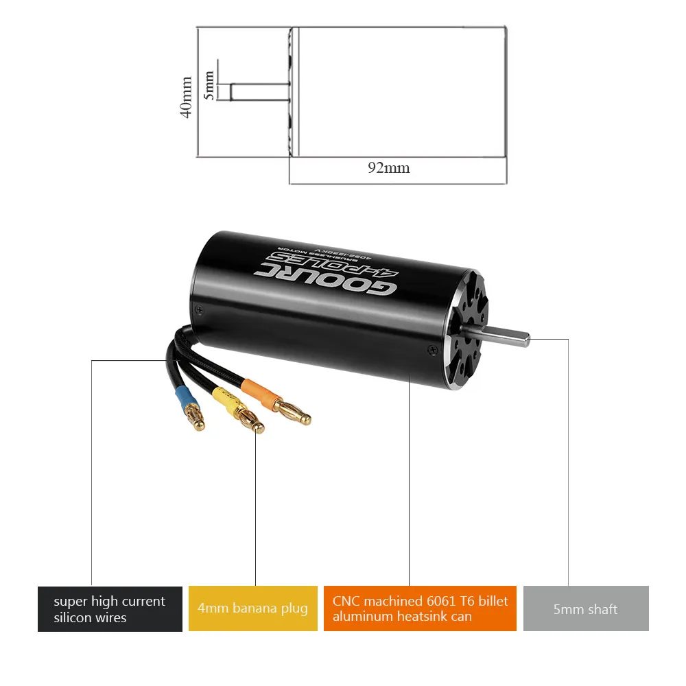 Оригинальный бесщеточный двигатель GoolRC 4092 1250KV и комбинированный комплект