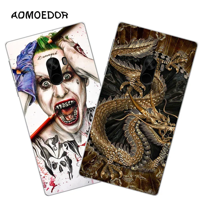 Xiaomi mi mix Case Silicon panda Painting Soft TPU Back Cover for 2 Phone fitted shell |