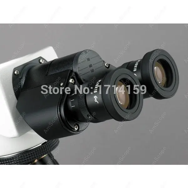 Лабораторный микроскоп-принадлежности AmScope 40X-1600X Профессиональный бинокулярный