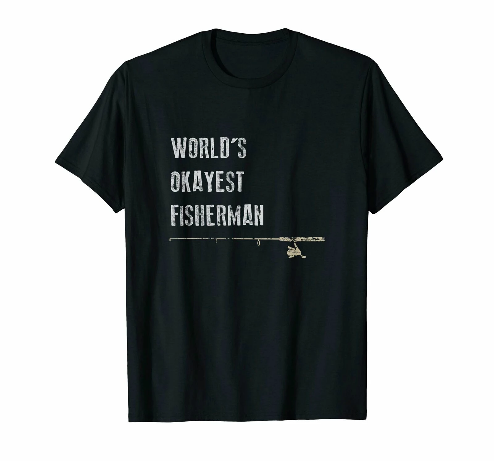 

Funny Fishings Shirt, World's Okayest Fisherman Father's Day Gift Tees Short Sleeve