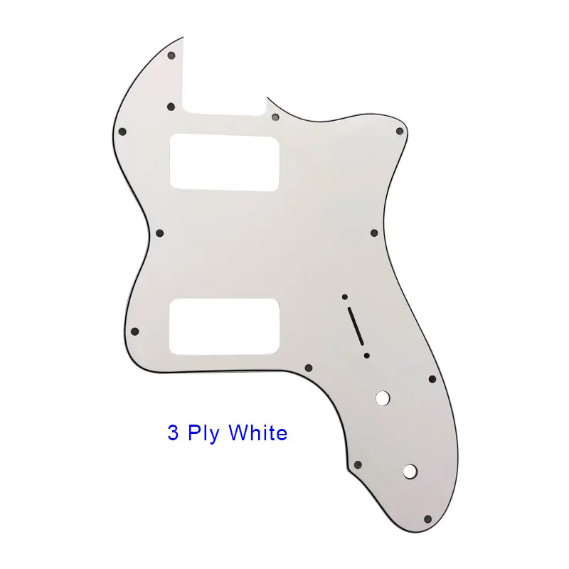 3 ply white Pleroo гитарные детали накладки для Fender Classic 72' thinline гитара Telecaster pickguard скретч пластина с ТВ Jones Humbucker - Цвет: 3 ply white